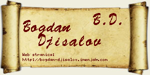 Bogdan Đisalov vizit kartica